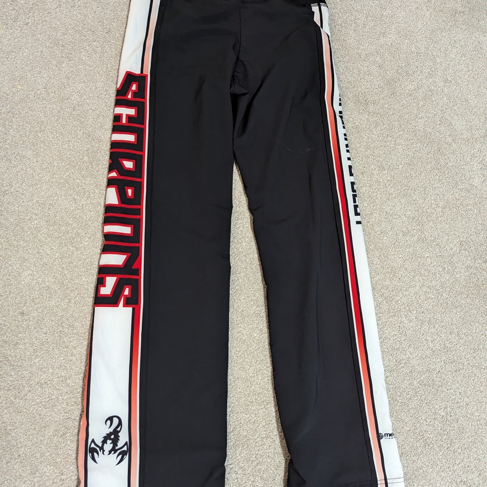 Black and White Scorpions Athletic Pants